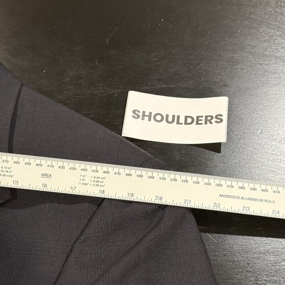 Hart Schaffner Marx Blazer Plaid Wool Blend Two Button Suit Jacket USA Mens 42R - Picture 11 of 14